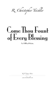 Come, Thou Fount of Every Blessing SATB choral sheet music cover Thumbnail